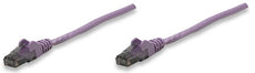 INTELLINET/Manhattan 393164 Network Cable, Cat6, UTP 14 ft. (5.0 m), Purple (10 Packs), Stock# 393164
