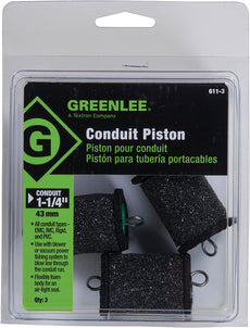 GREENLEE PISTON CONDUIT 1-1/4" All, Green ~ Stock# 611-3 ~ NEW