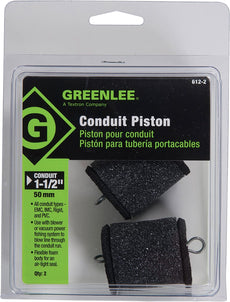 GREENLEE PISTON CONDUIT 1-1/2" All, Green ~ Stock# 612-2 ~ NEW