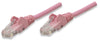 INTELLINET/Manhattan Network Cable, Cat5e, UTP 1.5 ft. (0.5 m), Pink (30 Packs), IEC-C5-PNK-1.5, Stock# 453059