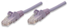 INTELLINET/Manhattan 453530 Network Cable, Cat5e, UTP 100 ft. (30.0 m), Purple (20 Packs), Stock# 453530