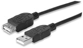 INTELLINET/Manhattan 393850 Hi-Speed USB Extension Cable 3 m (10 ft.), Stock# 393850