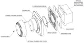 ALGO Wall Mount Bracket Kit for 8186 Speaker, 8128 SIP Strobe, 8138 SIP Strobe, & 1128 SIP Multi-Color Strobe, Part# 64-00110