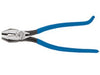 Klein Tools 2000 Seriies Iron Side-Cutting Pliers, for Rebar, 9-3/8", Dipped Handles ~ Stock# D2000-7CST ~ NEW