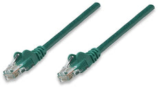 INTELLINET/Manhattan Network Cable, Cat5e, UTP 1 ft. (0.3 m), Green (30 Packs), IEC-C5-GR-1, Stock# 347488