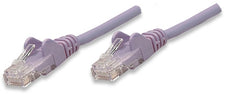 INTELLINET/Manhattan 453516 Network Cable, Cat5e, UTP 50 ft. (15.0 m), Purple (50 Packs), Stock# 453516