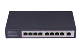 Poetech 9 Port 10/100/1000 Switch w/8 POE, Stock# POS1081G