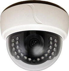 SPECO HLED31D1W Indoor Plastic Dome w/ IR & VF Lens, 650TVL, 12/24V, OSD, White Housing, Stock# HLED31D1W