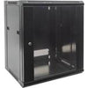 INTELLINENT 19 Inch Wallmount Cabinet, 6U, 17.7 Inch (450 mm) Depth, 6U, Black, Flatpack, Part# 711715