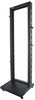 INTELLINENT 19 Inch 2 Post Open Frame Rack, 42U, Black, Flatpack, Part# 714235