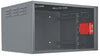 INTELLINENT 19 Inch Secure Wallmount Cabinet, 6U, 17.7 Inch (450 mm) Depth, 6U, Black, Assembled, Part# 714433