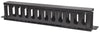 Intellinet 19" Cable Management Panel 1U, Rackmountable with Cover, Black, Part# 714679