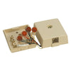 Suttle 625AS4NS-52RC Simplex CorroShield 4-conductor Jack Assembly Electrical Ivory, Part# 625AS4NS-52RC