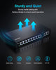 Loocam 8 Port Gigabit PoE Switch, PoE Switch 8 Port @ 96W, 2 Uplink Gigabit Port, Unmanaged Ethernet Network Switch, Desktop or Wall Mount  NEW