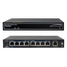 Speco 9-port switch, 8-port PoE 802.3af/at 10/100BaseT, Stock# POE8SW9