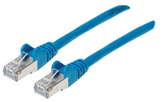 Intellinet Cat6a S/FTP Patch Cable, 7 ft., Blue, IEC-C6AS-BL-7, Part# 741484