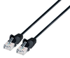 Intellinet Cat6 UTP Slim Network Patch Cable 14 ft. (5 m), Black IEC-C6-BK-14-SLIM, Part# 742122