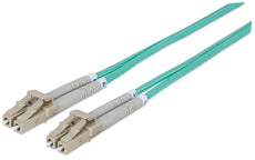 INTELLINET Fiber Optic Patch Cable, Duplex, Multimode  33ft. Aqua, Part# 750097