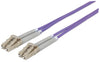 INTELLINET Fiber Optic Patch Cable, Duplex 66ft Violet, Multimode, Part#750981