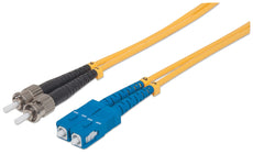 INTELLINET Fiber Optic Patch Cable, Duplex, Single-Mode, Part# 751315