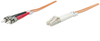 Intellinet Fiber Optic Patch Cable, Duplex, Multimode 25 m (82 ft.), Orange, Part# 751377