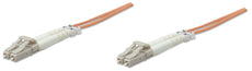 INTELLINET Fiber Optic Patch Cable, Duplex, Multimode (50 ft.), Orange, Part# 751391