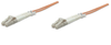 Intellinet Fiber Optic Patch Cable, Duplex, Multimode 30 m (100 ft.), Orange, Part# 751414