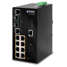 PLANET ISW-1022MPT PLANET ISW-1022MPT IP30  SNMP POE 8-Port/TP + 2-Port Gigabit Combo Industrial Ethernet Switch (-40 to 75 C), Stock# ISW-1022MPT