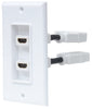MANHATTAN Two-Port HDMI Wallplate, Part# 771726