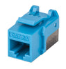 Intellinet IKJ-C6A-BLEZ, FastPunch Cat6a Keystone Jack, Blue, Part# 772334