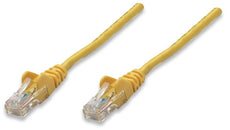 INTELLINET/Manhattan 319966 Network Cable, Cat5e, UTP 25 ft. (7.5 m), Yellow (10 Packs), Stock# 319966