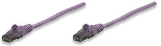 INTELLINET/Manhattan 393133 Network Cable, Cat6, UTP 5 ft. (1.5 m), Purple (10 Packs), Stock# 393133