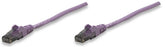 INTELLINET Network Cable, Cat6, UTP 5 ft. (1.5 m), Purple (40 Packs), Stock# 393133