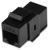 INTELLINET IKJ-C6U-CP-BK, Cat6 Inline Coupler, Keystone Type, Stock# 504898