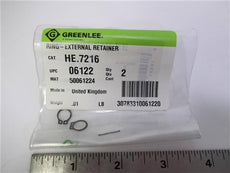 Greenlee RING-EXTERNAL RETAINER, pack of  2 ~ Cat #: HE.7216