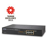 PLANET GSD-808HP2 13" 8-Port 10/100/1000 Gigabit Ethernet Switch with 8-Port 802.3at POE+ (240W POE Budget), Stock# GSD-808HP2