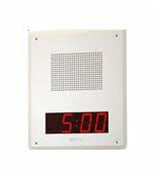 Valcom IP Speaker Faceplate Unit w/Digital Clock, White ~ Stock# VIP-419-D ~ NEW