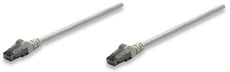 INTELLINET/Manhattan 334112 Network Cable, Cat6, UTP 7 ft. (2.0 m), Grey (10 Packs), Stock# 334112