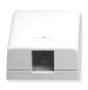 ICC SURFACE MOUNT BOX, ELITE, 1-PORT, WHITE Stock# IC108SB1WH