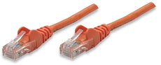 INTELLINET/Manhattan 347334 Network Cable, Cat5e, UTP  0.5 ft. (0.15 m), Orange (10 Packs), Stock# 347334