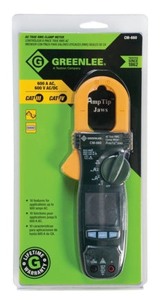 Greenlee CM-660 CLAMPMETER, AC (CM-660) (POP), Stock# CM-660