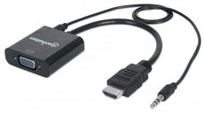 Manhattan 151450 HDMI to VGA Converter with audio (Retail blister), Stock# 151450