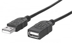 Manhattan 338653 Hi-Speed USB Extension Cable 1.8 m (6 ft.), Stock# 338653