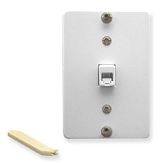 ICC WALL PLATE, TELEPHONE, IDC, 6P6C, WHITE Stock# IC630SS6WH