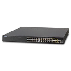 PLANET XGS3-24042 24G TP with 4 Shared 100/1000X SFP, 4 Optional 10G Slots, Layer 3 IPv6 Managed Switch, Stock# XGS3-24042