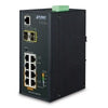 Planet Industrial 4-Port 10/100/1000T 802.3at PoE + 4-Port 10/100/100T Managed Switch, Stock# PN-IGS-4215-4P4T