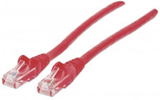 INTELLINET 342131 Network Cable, Cat6, UTP 1.5 ft. (0.5 m), Red (10 Packs), Stock# 342131