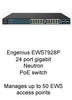 ENGENIUS EWS7928P Neutron Series 24-Port Gigabit PoE+ Wireless Management Switch with 4 SFP Port, Stock# EWS7928P