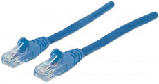 INTELLINET 342568 Network Cable, Cat6, UTP 1.5 ft. (0.5 m), Blue (10 Packs), Stock# 342568