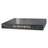 PLANET FGSW-2620VMP4 SNMP Managed 24-Port 802.3af 10/100 PoE Ethernet Switch + 2-Port Gigabit (400W), Stock# FGSW-2620VMP4